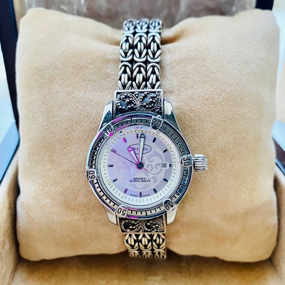 Lois Hill silver and steel bracelet watch - Picture 2 of 11